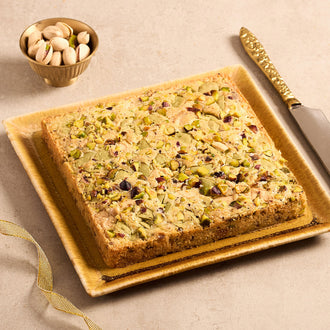 Pistachio White Chocolate Blondie