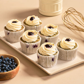 Blueberry Vanilla Cupcakes